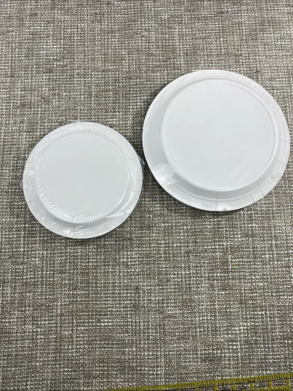 Holographic Black Checkered Paper Plates - Set of 2